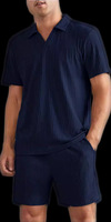 Vente en gros Nouvelle mode estivale décontractée Polo à manches courtes Shorts Ensemble assorti pour hommes en deux pièces
