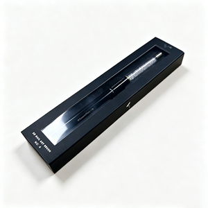 Luxury Pen <b>Box</b> Wholesale Custom LOGO Printed <b>Empty</b> Sliding Rigid <b>Gift</b> <b>Box</b> With Clean Display Window <b>For</b> Pen Packaging - Product Image 4