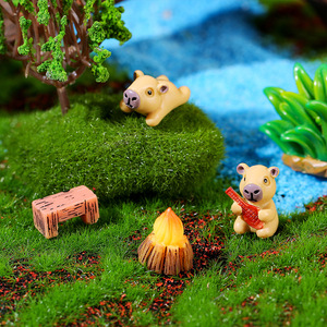 Adorno de Resina con Forma de Capibara, Miniatura para Paisajes, Decoración Artesanal para Escritorio - Product Image 1