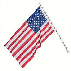 Bandera Americana de 2.5X4 Pies, 100% Poliéster, Impermeable, Resistente, para Uso en Exteriores, de Lujo, Bordada con Estrellas, de Colores Brillantes - Product Image 2