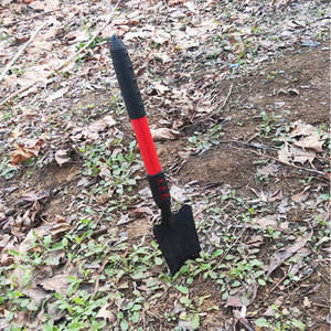 Autre pelle de jardin à long manche, lame en plastique, corps en acier, utilisation extérieure, couleur noire - Product Image 1