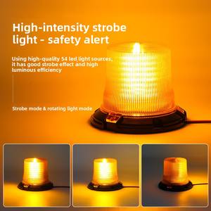 54 LED ámbar autobús escolar intermitente luz de advertencia de baliza de emergencia luz estroboscópica giratoria <span class=keywords><strong>para</strong></span> vehículos de ingeniería - Product Image 3