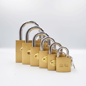 63mm पीतल रंग नक़ल पेंटिंग सस्ते अच्छी गुणवत्ता पीतल सिलेंडर ताला - Product Image 1