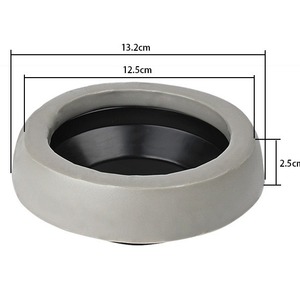 Anillo de sellado para brida de inodoro Aojiele, de caucho gris, ajuste universal para instalación de desagüe de aguas residuales - Product Image 3