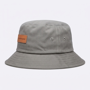 Chapeau Boonie Ajustable Marque T&L en Sergé de Coton avec Patch en Similicuir pour Fournisseurs de Cafés – Programmes d'Approvisionnement en Gros - Product Image 3