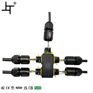 موصل توصيل سريع 5 طرق IP68 2 <span class=keywords><strong>P</strong></span> 3 Core مع نايلون مقاوم للأشعة البنفسجية لأنظمة الري والزراعة - Product Image 1