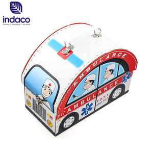 Valise de rangement pour jouets d'enfants en carton, motif Docteur innovant 2026, en forme d'ambulance, pour jeu de docteur - Product Image 3