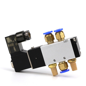 วาล์วนิวแมติก Dde Dade รุ่น 4V110-06 แบบ 2 ตำแหน่ง 5 ทาง ใช้ไฟ DC 24V 2.5W มาตรฐาน IP65 สำหรับควบคุมระบบนิวแมติก - Product Image 2