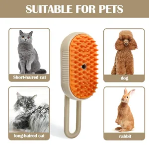 Produits Dropshipping 2026 Brosse Vapeur Portable 3-en-1 pour Animaux de Compagnie (Chats) – Épilateur, Toilettage, Massage, Peigne Pulvérisateur – Agent Dropshipping - Product Image 3