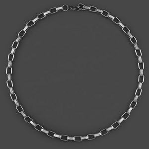 สร้อยคอเหล็กกล้าไร้สนิม ดีไซน์ทรงสี่เหลี่ยม สำหรับผู้ชาย สไตล์ฮิปฮอป เครื่องประดับส่วนบุคคล - Product Image 5