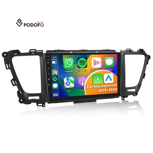 Podofo 9 ''Android Car Stereo Frame para <span class=keywords><strong>Kia</strong></span> <span class=keywords><strong>Carnival</strong></span> 2015-2020 CarPlay Android Auto GPS WiFi BT FM RDS Fascia Panel OEM Factory - Product Image 1