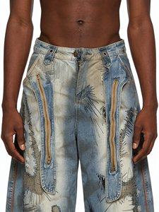 <strong>Women's</strong> <strong>Clothing</strong> 2025 Summer New <strong>Style</strong> Fashionable Personality Versatile High Waist Jeans - Product Image 4