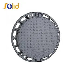 EN124 D400 E600 Ronde Type Heavy Duty Dubbele Afdichting Riool Nodulair Gietijzer Casting Tuin Putdeksel