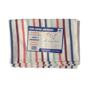 Panni da cucina El Aguila, 12 unità, formato standard, in cotone, per la pulizia - Product Image 2