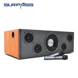 Amplificateur mural Hi-Fi AH110 110W avec caisson de basses, enceintes Bluetooth en bois pour home cinéma, <span class=keywords><strong>TV</strong></span>, karaoké, son profond et puissant - Product Image 5
