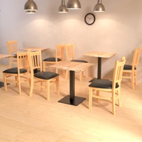Ensembles de meubles de restaurant au design moderne personnalisé en gros chaises de salle à manger en bois table de bar pour cafés hôtels prix bon marché