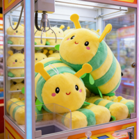Coussin en peluche abeille mignon, super doux, animal en peluche abeille, coussin de câlin doux, cadeau d'anniversaire pour enfants, prix de machine à griffes