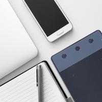 Huion Papan Gambar Digital Profesional Tanpa Baterai Monitor Layar Artistik Digital Pena Tablet Grafis untuk Anak-anak