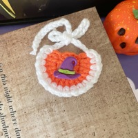 Écharpe-bavoir miniature en coton crocheté fait main pour chatons et chiots - Accessoires de costume pour fête d'Halloween/Noël unisexe Marque KIVA