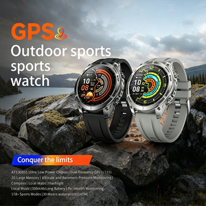 DSM11 D43B <b>GPS</b> Outdoor <b>Smartwatch</b> Built-in Offline Map Offline Music Voice Recording Barometer Altimeter Compass Flashlight - Product Image 1