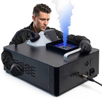 Machine à fumée verticale Topflashstar 1500W RGB LED avec télécommande DMX 7CH pour DJ, scène, club, Halloween, Noël