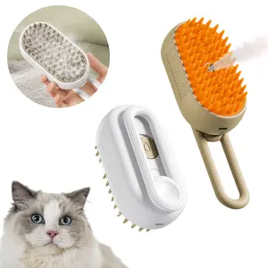 Épilateur pliable pour animaux de compagnie pour chat Messagerie Nouvelle brosse à vapeur en silicone chat 3 en 1