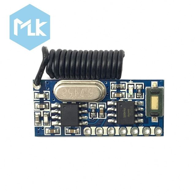 MLK QIACHIP RX480E-4 4 Channel  RF Wireless Receiver 433Mhz 1527 Learning Encoding Module for Light Relay Motor
