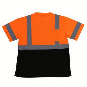 En20471 Class 2 Hi <b>Vis</b> Tape Safety Lightweight Outdoor Road Emergency Oem Reflective <b>T</b>-<b>Shirt</b> - Product Image 1
