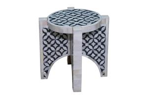 Table basse en os incrusté de luxe au design unique, meubles faits à la main pour la décoration du salon, au meilleur prix du marché - Product Image 5