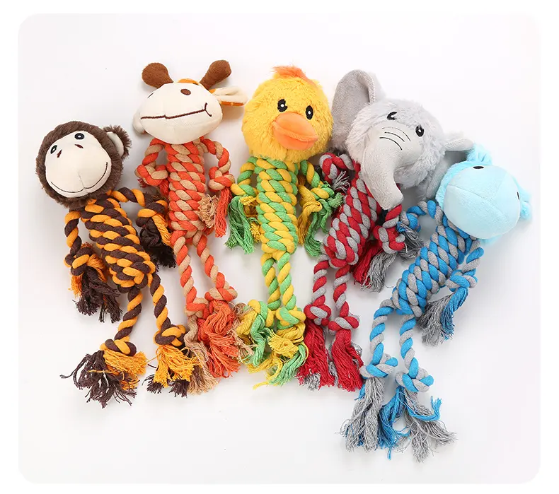 핫 세일 다른 디자인 어금니 개 장난감 애완 동물 액세서리 다채로운 내구성 개 장난감 면 개 씹는 밧줄 장난감