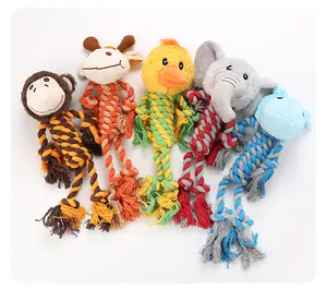 Hot Sale Different Design Molar Dog Toys Pet Accessories Colorful Durable Dog Toys Cotton Dog Chew Rope Toys