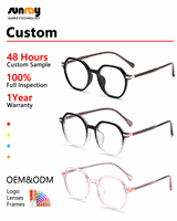 Monture de lunettes ultra-légère en TR90 pour hommes et femmes, design rétro, verres transparents, branches flexibles, confortable pour un usage quotidien