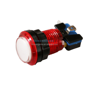 เครื่องอาเขตแบบกดปุ่ม30มม. ไฟ LED สว่างใส5V/12V ศูนย์เกมพินบอลเหรียญ - Product Image 6