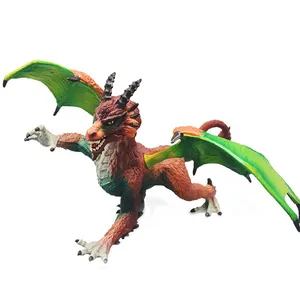 ओईएम कस्टम बॉय फिगर कलेक्शन यथार्थवादी श्लेच ड्रैगन पोचर पौराणिक पशु ड्रैगन फ्लाइंग फायर ब्रीदिंग मॉडल