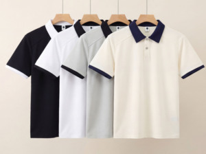 定制男式棉质短袖T恤纯色刺绣批发大批量空白T恤柔软面料上衣 - Product Image 6