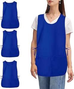 Delantal Personalizado Beckon <span class=keywords><strong>de</strong></span> Poliéster y Algodón, Delantal <span class=keywords><strong>de</strong></span> Trabajo con Lazos Laterales y 2 Bolsillos Profundos, Delantal Unisex para Cocina - Product Image 1