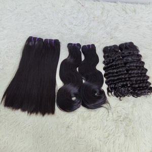 Letsfly Extensiones de Cabello Virgen 11A de Alta Calidad, Doble Trama, Cutícula Alineada, Paquetes de Cabello Brasileño Fumi Loose, Pissy Rose - Product Image 1