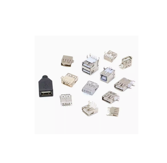 USB a Female B Female Connector Straight Through / Bent Pin SMD Side Mount Square Port 90° 180° USB Socket