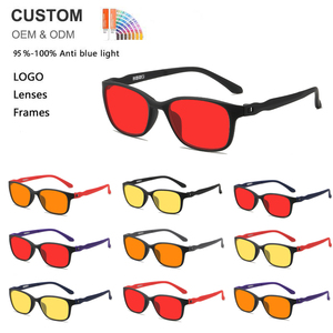 Gafas Firstsense 2026 con Bloqueo de Luz Azul, Anti Luz Azul para Computadora, Juegos, Lectura, Lentes Rojo, Naranja y Amarillo para un Buen Sueño - Product Image 1