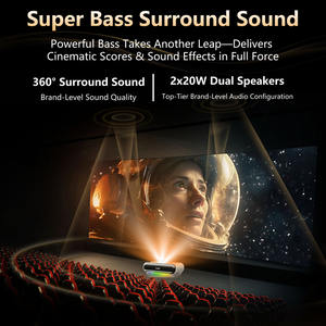 Умный проектор Toumei S1, <span class=keywords><strong>4K</strong></span> DLP, с функцией фокусировки в реальном времени и Android - Product Image 3