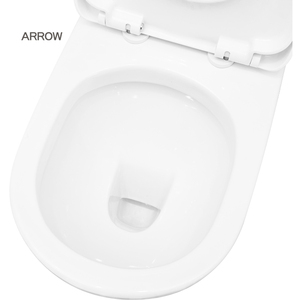 โถสุขภัณฑ์แบบชิ้นเดียวทรงสี่เหลี่ยม ยี่ห้อ ARROW รุ่น Modern Square ระบบ Dual-Flush แบบตั้งพื้น ผลิตจากเซรามิก พร้อมระบบ Wash Down - Product Image 5
