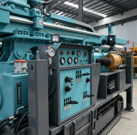 Foreuse géologique diesel hydraulique complète sur chenilles 600-800m avec PLC pour l'exploration minière et le forage profond par câble diamanté