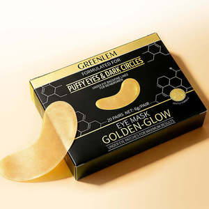 แผ่นมาส์กใต้ตา GreenLem แอนตี้เอจจิ้ง ไฮเดรติ้ง มอยส์เจอไรซิ่ง ออร์แกนิค คอลลาเจน ช่วยลดอาการบวม ไฮโดรเจล เจลคริสตัล โกลเด้น รับผลิตแบรนด์ส่วนตัว - Product Image 3