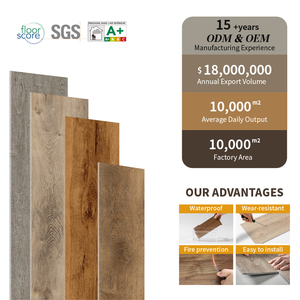 Suelo de vinilo Spc de venta directa de fábrica, suelo de plástico moderno antideslizante, suelo de clic Spc ignífugo impermeable, fácil de instalar - Product Image 5