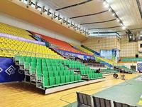 Siège de stade GUANWANG, chaise de rangée publique personnalisée, HDPE durable, moulage par soufflage sous vide, extérieur