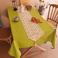 48 pouces Boho extérieur Village blanc Crochet fleur chemin de Table pour la décoration de Table Vintage mariage fête chemins de Table