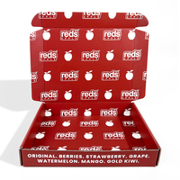 Boîtes à vêtements personnalisées imprimées en rose rouge Boîte postale en carton ondulé Boîte d'emballage avec logo pour chaussures vêtements