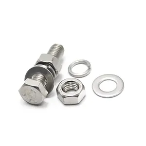 Standard ASME B18.2.1 18.2.2 316 304 stainless steel hex bolt and nut 3/16 size