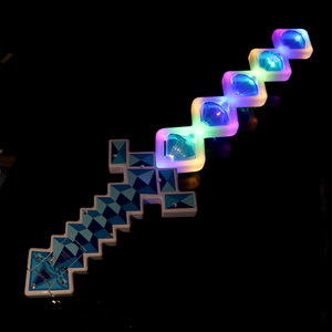 Luckykoo Nouveau Design Épée à Pixels LED Clignotante pour Enfants, Épées Lumineuses en Plastique pour Fêtes et Cosplay - Product Image 2