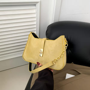 Bolso de hombro de lona para mujer a la moda 2024, bolso de mano de Color sólido caramelo para niñas, bolso de mensajero para mujer - Product Image 2